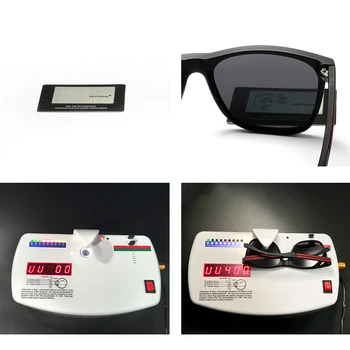 AEVOGUE HD sončna Očala Polaroid Moških Okvir TR90 Mat Črni Kvadrat Rdečo Črto Letnik Očala Za Ženske blagovne Znamke Design UV400 AE0616