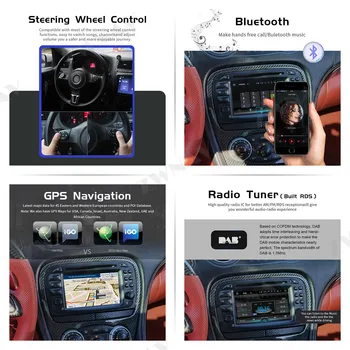 Android 9.0 Avto multimedijski predvajalnik Za Mercedes Benz SL-Razred R230 SL500 2001-2007 Avto GPS Radio Audio stereo Vodja enote brez zemljevida