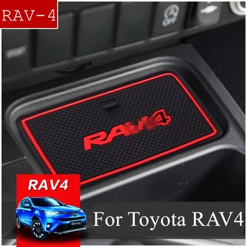 Anti-Slip Vrata Reže Mat Gume Železnica za Toyota RAV4 2016 2017 2018 Facelift XA40 RAV 4 Hibridni Dodatki Avto Nalepke Styling