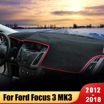 Avto armaturne plošče Pad Instrument Platformo Desk Kritje Mat Preproge Za Ford Focus 3 MK3 2012 2013 2016 2017 2018 Dodatki