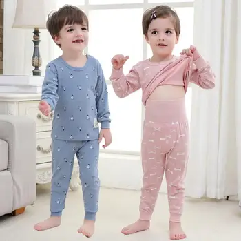 Baby Fantje dekleta Sleepwear pomlad Otrok, Homewear Pižamo za malčke Pižame More 0-4Y malčka visoko pasu obleke, kompleti