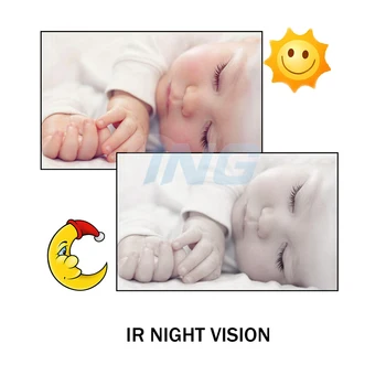 Baby Monitor 2.0 palca Brezžični Video Barve Varuška Varnostne Kamere 2 Način Govori Night Vision Nadzor Temperature Glasbe Varuška