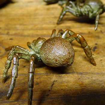 Big Spider Kip Čistega Bakra Čaj Pet Namizni Okras Srečen Dom Okraski, Dodatki Antik Medenina Živalske Figurice Obrti