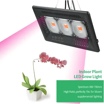 BUYBAY Celoten Spekter LED Grow Light Nepremočljiva IP67 100W 200W 300W COB Rast Poplav Svetlobe za Rastline v Zaprtih prostorih Hydroponic Toplogrednih