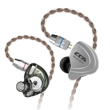 CCA C10 4BA+1DD Hibridni 5 pogonska Enota V Uho Slušalke DJ HI-fi Monito Teče Športne Slušalke Slušalke Snemljiv Odklopite Kabel 2PIN