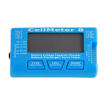 Cellmeter 8 Multifunkcijski Digitalni Moč Servo Tester 2s-8s Z Razrešnico Funkcijo Za Lipo Baterije RC Letalo Rezervni Deli