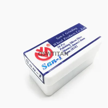 Dental Technician Lab Materialov San-1 Poliranje Silicijevih Diskov Za Kovinske Copings 38*1.0*1.8 mm,50 kos/škatlo