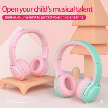 DOSII E3 Candy Barve Otroci Brezžične Slušalke Visoko Kakovost Stereo šumov Bas Slušalke Bluetooth 5.0 z Mikrofonom