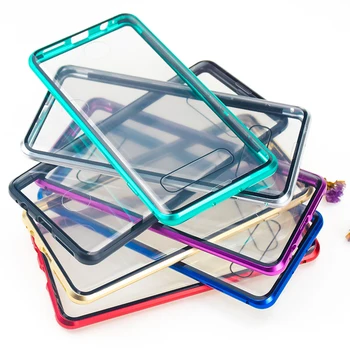 Dvojna stranska stekla primeru telefon za Samsung S20 S20 plus S20U S10 S10 plus Visoko transparentno steklo plus zlitine Okvir primeru zajema lupini