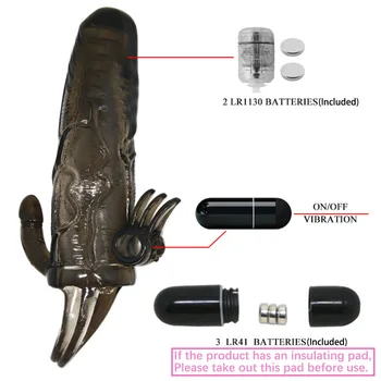 Dvojni Vibrator za Večkratno uporabo Kondomov Penis Rokav Dick Extender Petelin Širitve Sex Igrače za Človeka Odraslih Erotično Intimno Blago Trgovina