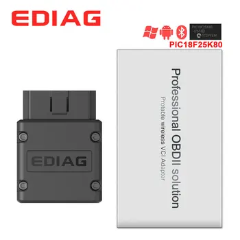 EDIAG p01 ribje P02 P03 V1.5 ELM327 Bluetooth/WIFI PIC18f25k80 Čip 4MHz Diagnostični Optičnega Brest 327 OBD2 sistemom Android/IOS Navora Pro ICAR2
