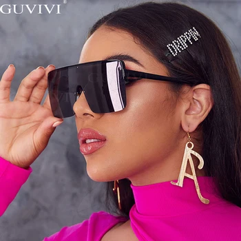 En Kos Kvadratnih Sončna Očala Ženske 2020 Google Oversize Sončna Očala Moda Vintage Sončna Očala Moških Gradient Očala Punk Ženske