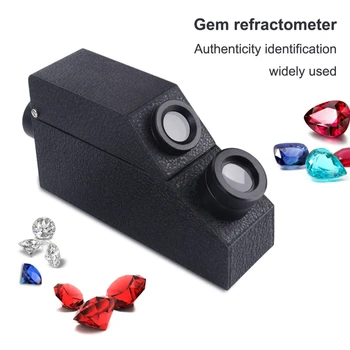 Gem Refraktometer Nakit RHG 1.30-1.81 RO Strokovno Gemstone ldentification vgrajena LED Lučka Diamond Detektor Testiranje Orodja