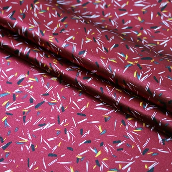 Geometrijske Saten Tissu Mehko Počitnice Okrasni Material, Tekstilne Charmeuse Meter