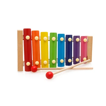 Glasbila-Igrače 8 Lestvice Lesen Okvir Slog Xylophone Otroci Glasbene Smešno Igrače Otroška Izobraževalne Igrače Za Otroke Darila