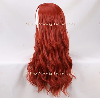 Halloween Ženske Aquaman Mera cosplay lasuljo Mera rdeče dolge valovite lase lasuljo kostume z brezplačno lase skp