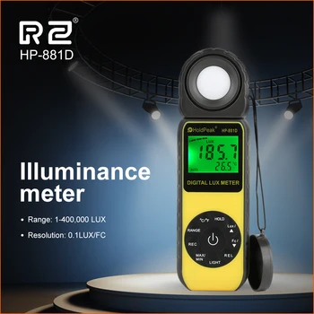 HoldPeak Lux Meter Visoke Natančnosti Digitalnih Svetlobe Lux Meter Ročni Illuminometer Fotometer Luxmeter