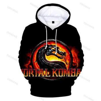 Igre Mortal Kombat 11 Hoodies Majica Igra Cosplay Kostum Moški Ženske Otroci Suknjič Hooded Vrh