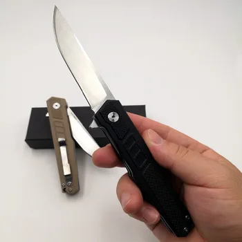 JSSQ Taktično Folding Nož D2 Rezilo Kroglični Ležaj Žepni Nož Prostem Kampiranje EOS Orodja Preživetje Lovski Pripomoček za Reševanje Noži