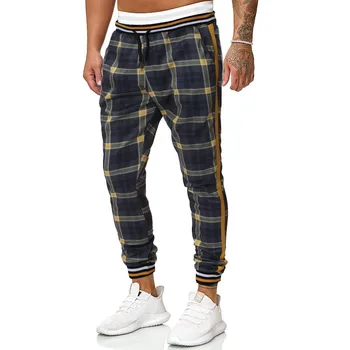 Kariran hlače, moške hlače priložnostno jeseni moške sweatpants joggers svoboden Hip hop moda hlače hlače za moške, leta 2020 nova