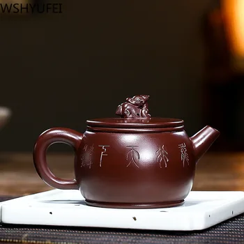 Kitajski Yixing čaj pot vijolično gline Zmaj čajnik Kravato Guanyin Čaj nastavite ročno lepoto filter grelnik vode po meri teaware dobave 230ml