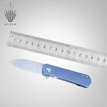 Kizer Survival Nož KI3525A1/A2 Yorkie EOS Mini Folding Nož Rezilo s Titana Ročaj Noža Lov Orodja