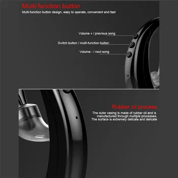KJOEW M20 Stereo Slušalke HD Klic Zmanjšanje Hrupa Brezžična tehnologija Bluetooth 5.0 Dolgo Pripravljenosti Enem Ušesu, Mini Poslovni Športne Slušalke