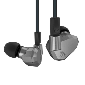 KZ ZS5 Slušalke 2DD+2BA Hibridno tehnologijo Voznika V Uho Zaslon Slušalke šumov HiFi Glasbeni Čepkov Z Mikrofonom