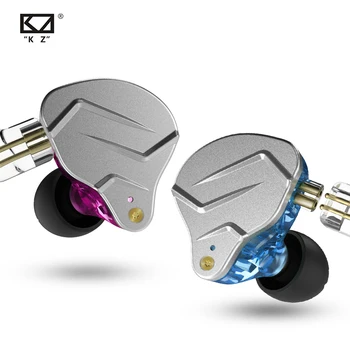 KZ ZSN Pro V Uho Slušalke 1BA+1DD Hibridne tehnologije, HIFI Bas Kovinskih Čepkov Slušalke Šport šumov Slušalke Zaslon