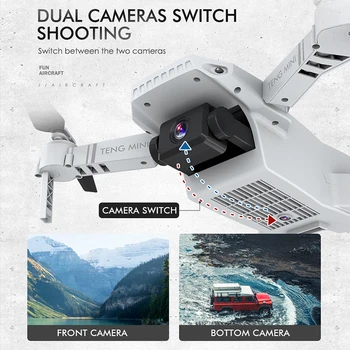 LAUMOX KF609 true HD 720P 4k Kamera, WiFi Fpv Z Video v živo snemanje višina vodenje brnenje Mini Zložljive Quadcopter VS M71