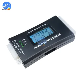 LCD Moč Tester 20/24 Pin Podporo 4/8/24/ATX 20 Pin Vmesnik Baterija Power Bank Meter