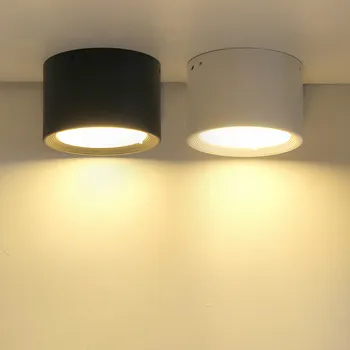 LED Downlight Stropni Reflektorji, ki Živijo Lučka za Nordijsko LED Navzdol Svetlobe Za Kuhinjo Kopalnica Spot luči Površinsko nameščena AC90-260v