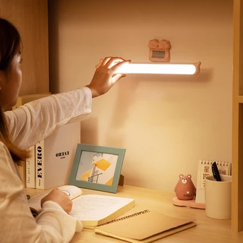 LED Nočno Osvetlitev Prenosni Kabinet Lučka za Napajanje USB Touch Zatemnitev, Prilagodite Svetlost, Spalnico, Garderobo, Kuhinjo, Nočna Lučka