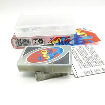 Mattel Igre UNO Kartica Igre Ustvarjalne Prozorno Plastično igralnih kart Kristalno Nepremočljiva igralnih kart je Mogoče Oprati UNO Kartica Igre