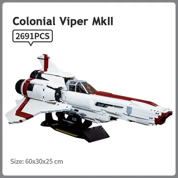 MOC-9424 Je Battlestar Galactica Kolonialne Viper MKII Tehnika Star Prostor Wars Serije gradniki Otroci Opeke Igrače Božič Darilo