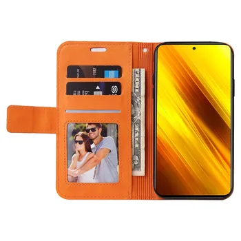 Moda Luksuzni Flip Primerih Za Xiaomi Mi Poco X3 NFC 9T 10T 10 Ultra 10 Pro 10 Lite CC9E CC9 Pro A3 Usnjena Denarnica, Telefon Vrečke