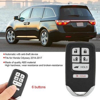 Mutifunctions Integracija Pametnih Avtomobilske Ključe Fob 6 Gumbe 313.8 Mhz Frekvence Z Anti-Theft Paše Za Honda Odyssey-2017