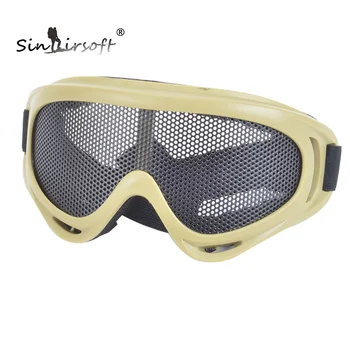 Na Prostem Lov Airsoft Oprema Net Taktično Šok Odpornost Oči Zaščita Športni Kovinski Očesa Očala Goggle