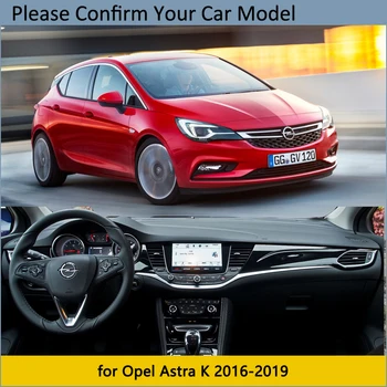 Nadzorna plošča Pokrov Zaščitni Ploščici za Opel Astra K 2016 2017 2018 2019 Avto Dodatki Dežnik Anti-UV Preprogo Vauxhall Holden