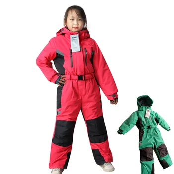 Najstniške Otroke Zimski Šport Oblačila blagovne Znamke Nepremočljiva, Windproof -30 Bombaž-oblazinjena Dekle, Fant, Smučarske Obleke