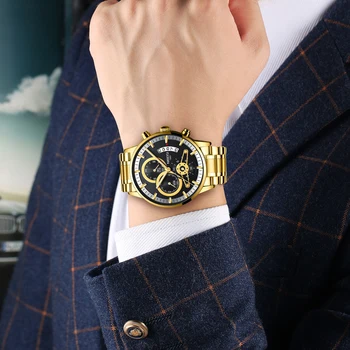 NIBOSI ure Moških quartz ročno uro vojaške vojske vrhovi luksuzne blagovne znamke v novo zapestne ure za moške vodoodbojne watch Relogio Masculino
