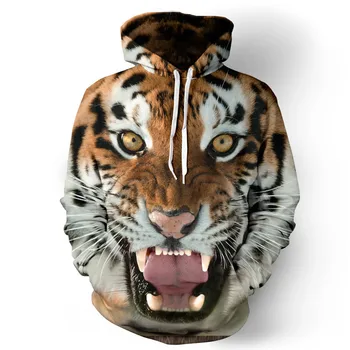 Nov Geometrijski Hoodies Človek Ulične 2019 Moda hobotnica tiger glavo Vijolično mačka zvezde moška Oblačila 3d Majica Geeks Matematika