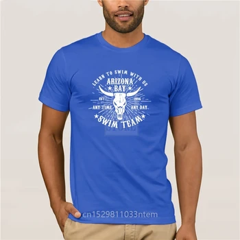 Nov Poletni Moški s Priložnostne Print Majica s kratkimi rokavi Moda Arizona Bay Plavati Ekipa Moške Risanka Zabavno T-shirt
