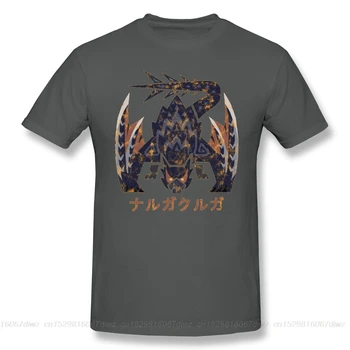 Nov poletni T Shirt Svetu Iceborne Nargacuga Kanji T-Shirt Bombaž monster hunter ARPG PS4 IGRA, IGRALEC