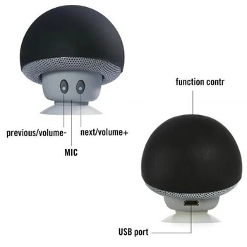 Novi Mini Brezžična tehnologija Bluetooth Gob Zvočnik za prostoročno telefoniranje, Bedak Pokal Avdio Sprejemnik Glasbe v Stereo Zvočnik USB Za telefon, prenosni RAČUNALNIK
