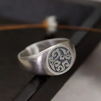 Novi originalni Taiyin Xiangyun ustvarjalne odpiranje nastavljiv prstan Kitajski retro oblikovalec obrti čar manjšine, ženske blagovne znamke nakit