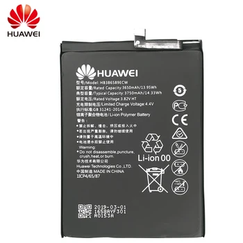 Novo Hua Wei Original HB386589ECW 3650mAh Polnilna Li-ion baterija Telefona Za Huawei P10plus P10 PLUS Pametni Mobilni Telefon