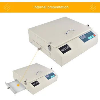 Novo Izpostavljenost UV Enota za Vroče Folijo Pad Tiskanje PCB S Predalom