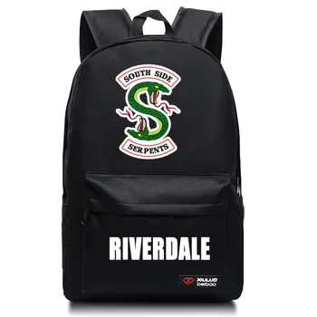 Novo Riverdale Južni Strani Neznancu, kar Fant Dekle Šolsko torbo Ženske Bagpack Najstnikov Schoolbags Platno Moških Študent Nahrbtniki