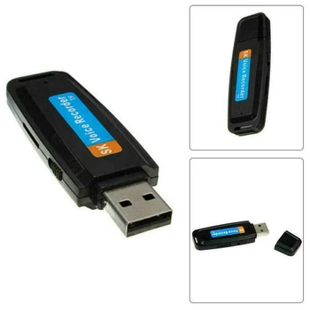 Novo U-Disk, Digital o Snemalnik Pero Polnilnik USB Flash Drive, do 32GB Mini SD TF Visoke Kakovosti